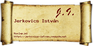 Jerkovics István névjegykártya
